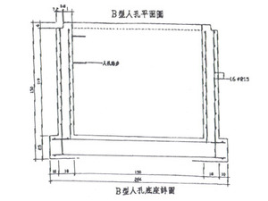 <B型人孔底座詳圖>